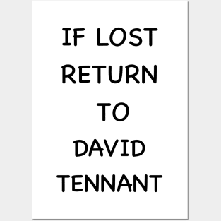 If lost return to david tennant Posters and Art